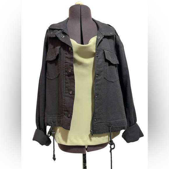 KanCan Cyclone Gray Utility Jacket Size S - Picture 7 of 13